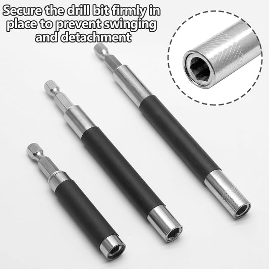 Biaungdo Magnetic Drill Bit Holder, 3 Pack Scalable Screw Drive Guide Self Retracting Sleeve, Mixed Length V1259-DP01-D-102