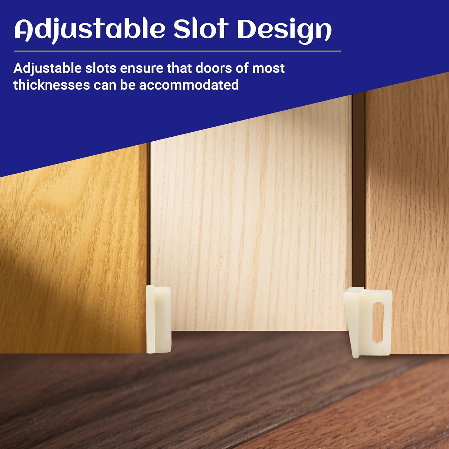 Biaungdo 10 Pack Pocket Door Bottom Guide, White Pocket Door Guide Kits Replacement V1259-DP01-D-103
