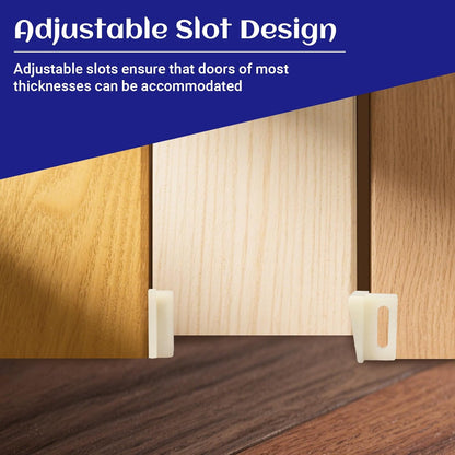 Biaungdo 10 Pack Pocket Door Bottom Guide, White Pocket Door Guide Kits Replacement V1259-DP01-D-103