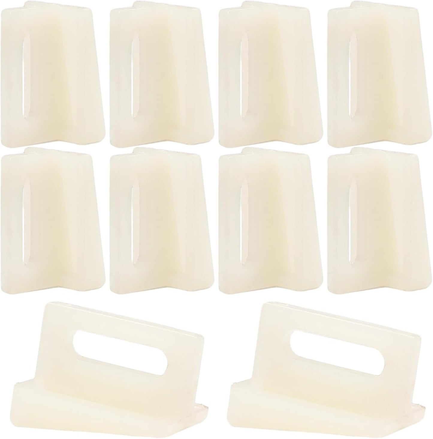 Biaungdo 10 Pack Pocket Door Bottom Guide, White Pocket Door Guide Kits Replacement V1259-DP01-D-103