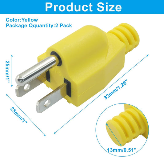 Biaungdo 2 Pack Neutral Ground Bonding Plug for Portable Inverter Generator, Surge Protector Ground Plug with V1259-DP01-D-105