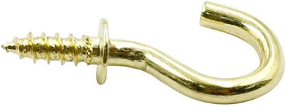 Biaungdo 200 Pcs 1/2" Gold Ceiling Hooks: Metal, Rust Resistant, 200 Mini Screw Hooks for Hanging Lightweight V1259-DP01-D-108