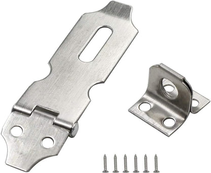 Biaungdo 2" Padlock Hasp Latch Lock Door Clasp Gate Lock Stainless Steel Silver 12 Pack V1259-DP01-D-109