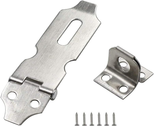 Biaungdo 2" Padlock Hasp Latch Lock Door Clasp Gate Lock Stainless Steel Silver 12 Pack V1259-DP01-D-109
