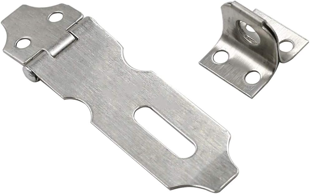 Biaungdo 2" Padlock Hasp Latch Lock Door Clasp Gate Lock Stainless Steel Silver 12 Pack V1259-DP01-D-109