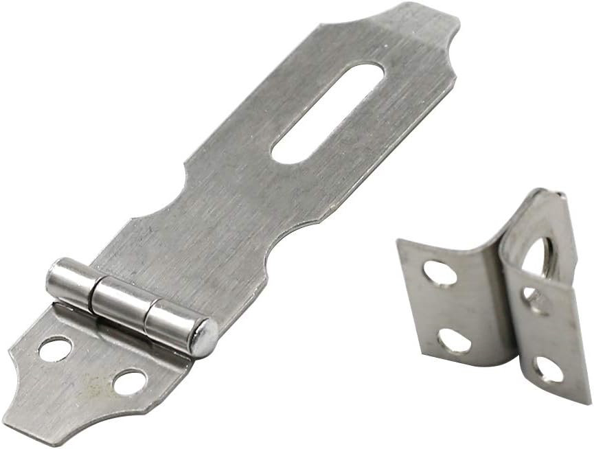 Biaungdo 2" Padlock Hasp Latch Lock Door Clasp Gate Lock Stainless Steel Silver 12 Pack V1259-DP01-D-109