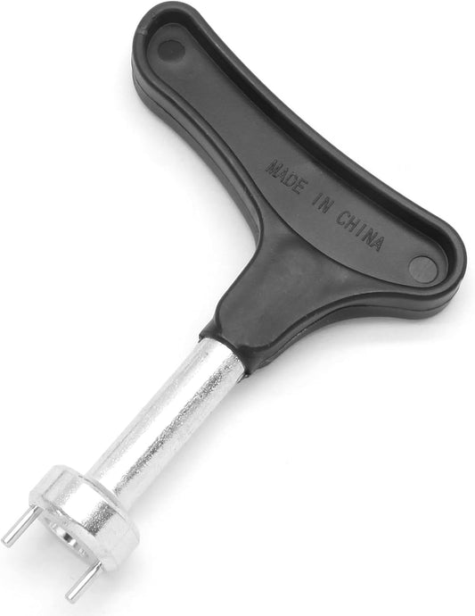 Biaungdo Golf Spike Tool for Spike Shoes, Black Golf Shoe Spike Wrench, Zinc Alloy Golf Spike Removal Tool V1259-DP01-D-115