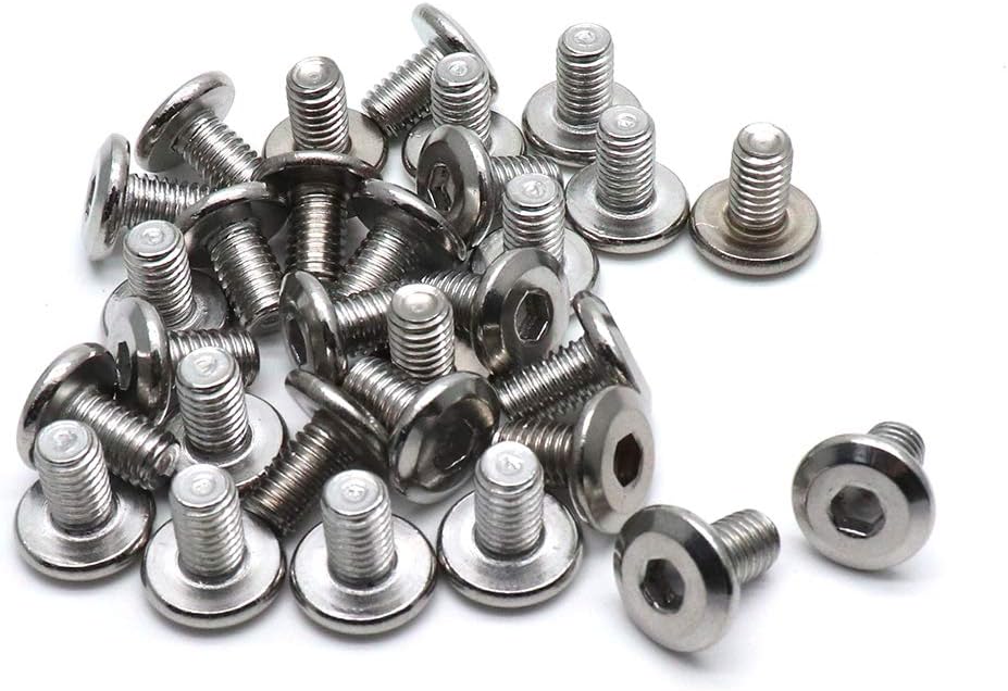 Biaungdo M6x10mm Stainless Steel Flat Head Hex Socket Cap Bolts Screws Countersunk Connector Fastener,Pack of V1259-DP01-D-118