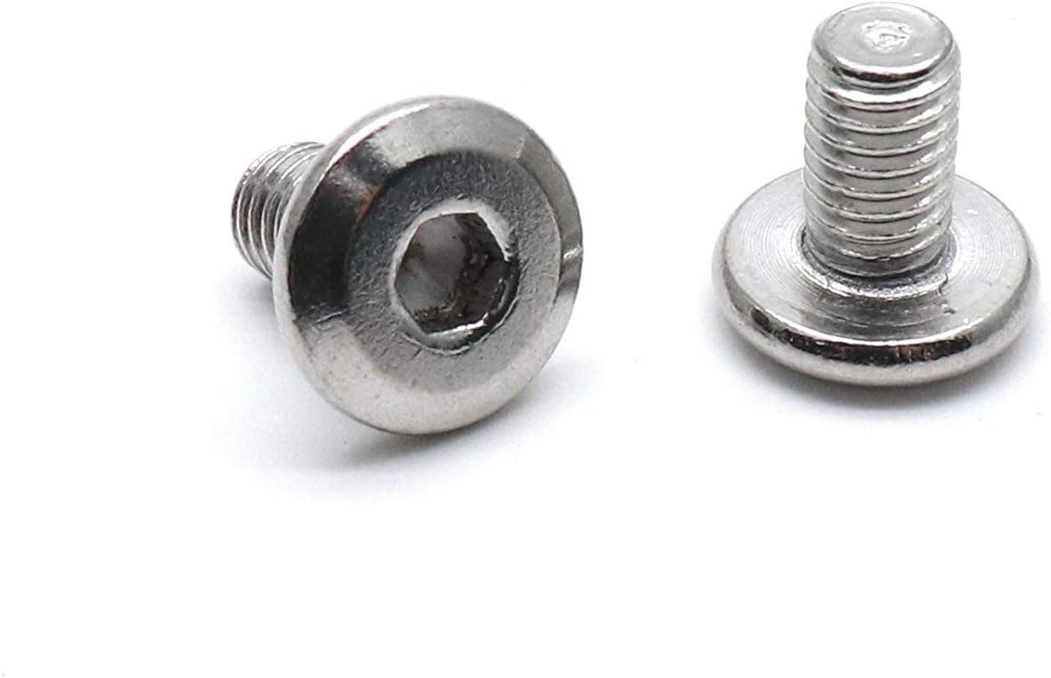 Biaungdo M6x10mm Stainless Steel Flat Head Hex Socket Cap Bolts Screws Countersunk Connector Fastener,Pack of V1259-DP01-D-118