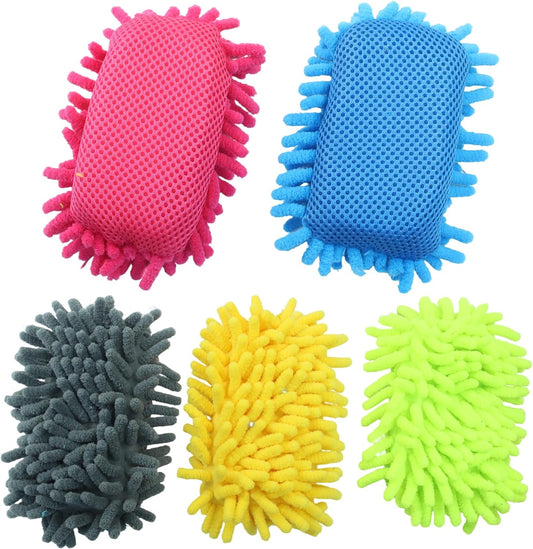Biaungdo 5 Pack Washable Whiteboard Eraser, Microfiber Shag Dry Eraser for Classroom Teacher Supplies, V1259-DP01-D-120