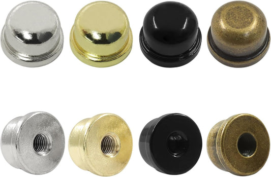 Biaungdo 8 Pack Metal Lamp Finial Cap Knob, Lamp Shade Screw Cap Top Lamps Decoration for Lamps Shade Holder, V1259-DP01-D-125