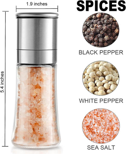 Salt Grinder Pepper Mill, and Set (Single Grinder) V1259-DP01-D-131