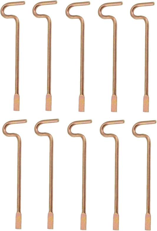 Bedroom/Bathroom Door Steel Emergency Key Pins Compatible with Kwikset Interior Levers and Knobs (10), Gold V1259-DP01-D-139