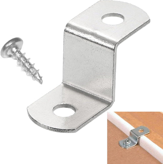 Canvas Clips 8-Pk: (1/2" Offset) or Choose Your Length; Mirror Picture Frame or Artwork Hanging Floater V1259-DP01-D-143