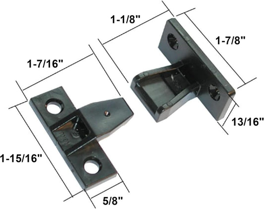 Hafele Keku Push-On Fitting Set - Bracket Connectors for False Front Panels, Cabinet Drawers, & Furniture V1259-DP01-D-146
