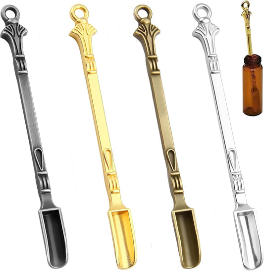 Mini Spoon Metal Spice Medicine Spoon Shovel Small Scoop Home Supplies Pendants Necklace (MULTICOLOR) V1259-DP01-D-152
