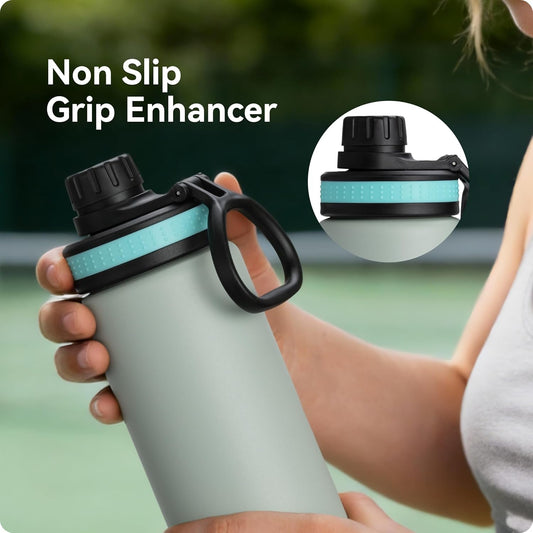 6 Pack Rubber Lid Grip Bands Three Finger Spout Lid, Non-Slip & Multicolor Grip Strap, Fits for Wide Mouth V1259-DP01-D-156