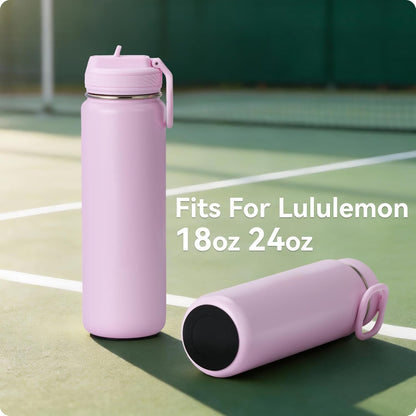 4 Pack Silicone Bottom Protector Mat for Lululemon Sport Water Bottle 18 24 OZ, Anti Slip Rubber Bottom with V1259-DP01-D-158