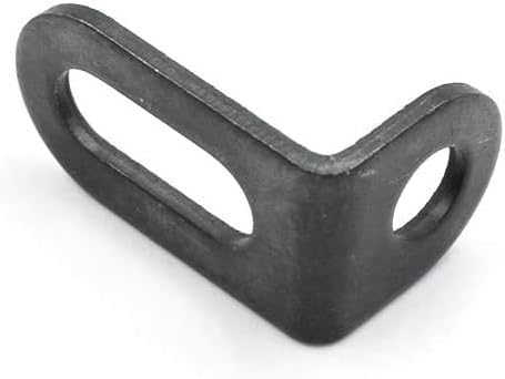 Biaungdo 18x18x30mm/0.7"x0.7"x1.2" Adjustable Right Angle Brackets L-shape Corner Brace Support Black- (15 V1259-DP01-D-16