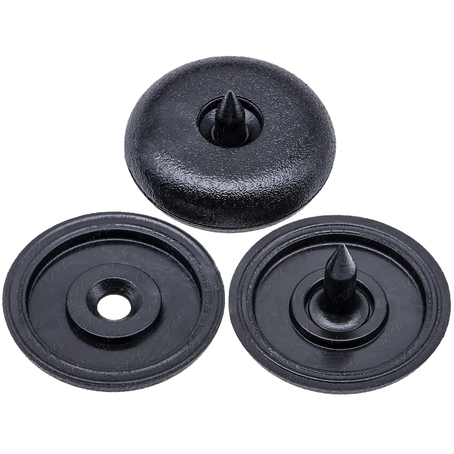 Rexka 2 Sets Front Top & Bottom Buttons Seat Belt Buckle Stop for BMW Mini 72111950829 72111917406 V1259-DP01-D-172
