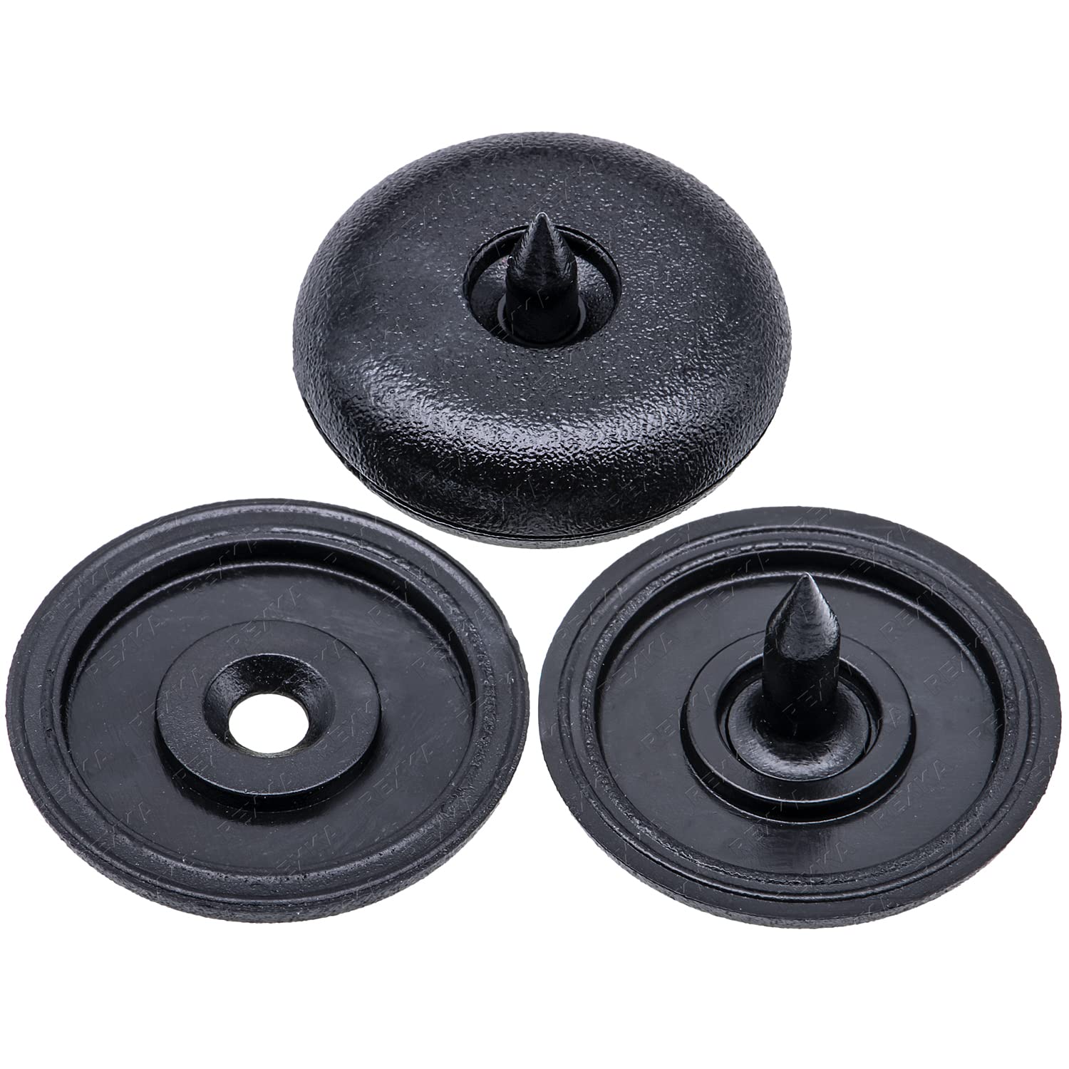Rexka 2 Sets Front Top & Bottom Buttons Seat Belt Buckle Stop for BMW Mini 72111950829 72111917406 V1259-DP01-D-172