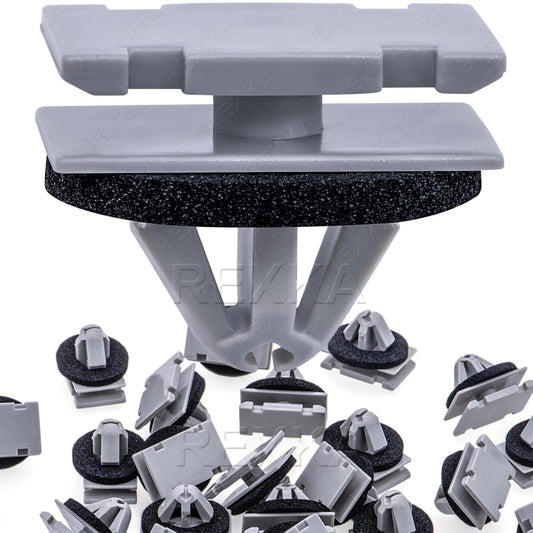 Rexka 20pcs Rocker Wheel Flare Moulding Clips Compatible with Jeep Grand Cherokee Compass Cherokee 68172491AA V1259-DP01-D-189