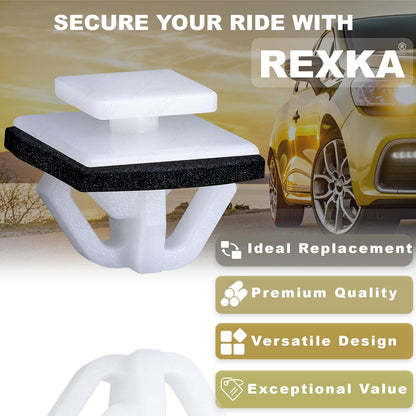 Rexka 10pcs Rocker Molding Clip for Hyundai Kia 87756-2E000 V1259-DP01-D-196