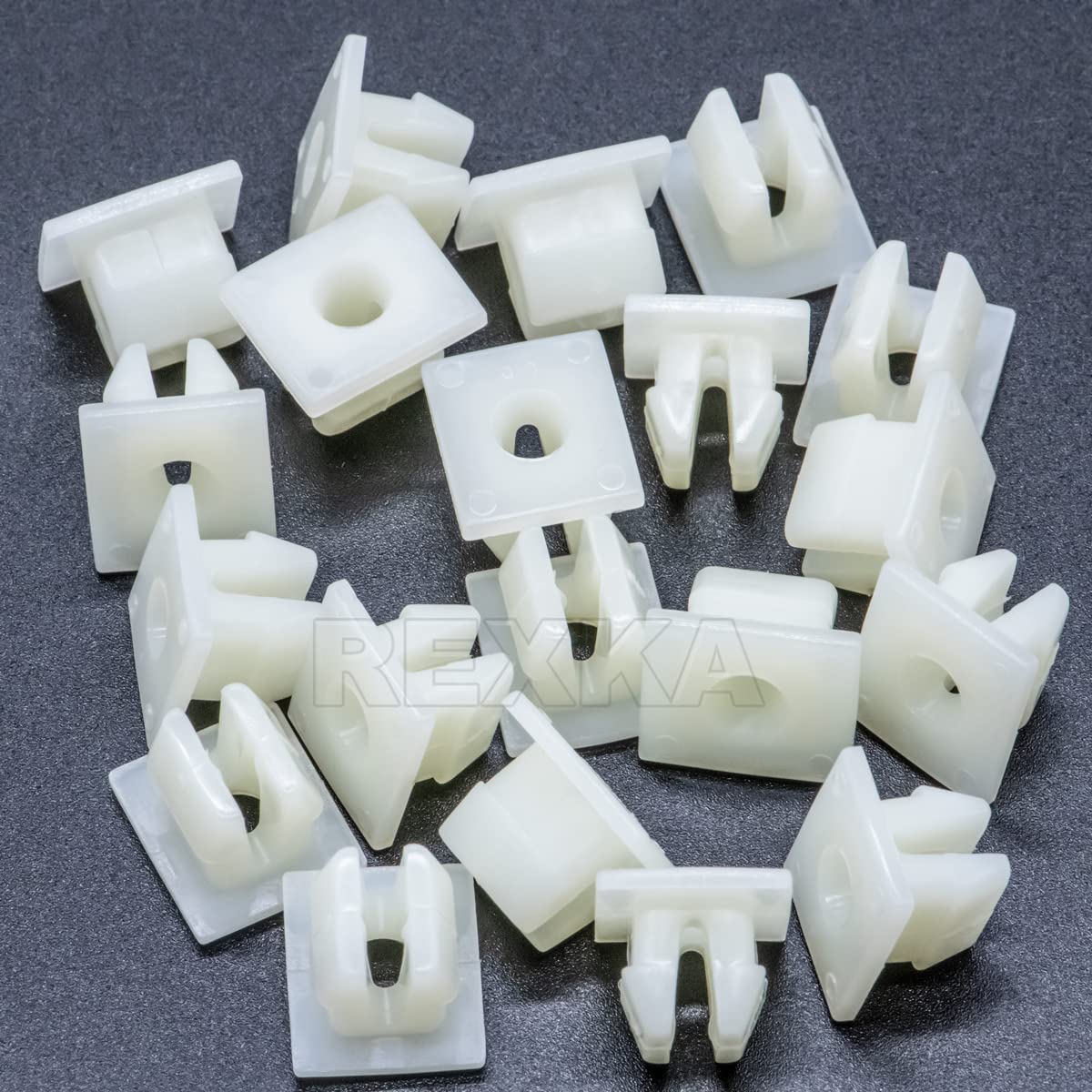 Rexka 20pcs Front Bumper Support Splash Shield Under Cover Nylon Nut Grommet M5.5 Screw 90189-06193 for V1259-DP01-D-199