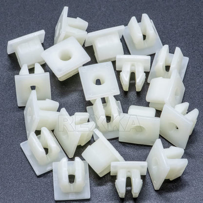 Rexka 20pcs Front Bumper Support Splash Shield Under Cover Nylon Nut Grommet M5.5 Screw 90189-06193 for V1259-DP01-D-199