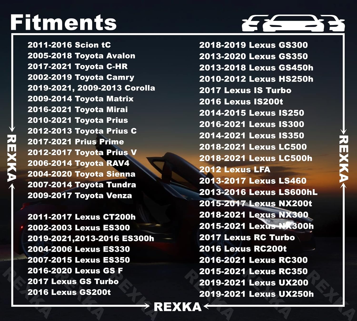 Rexka 20pcs Front Bumper Support Splash Shield Under Cover Nylon Nut Grommet M5.5 Screw 90189-06193 for V1259-DP01-D-199