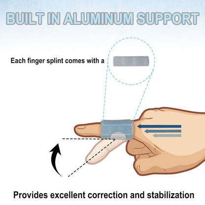 5 Pcs Trigger inger Splints: 5 Single Straps inger Splint Support Brace Kit, inger Straightener or V1259-DP01-D-225