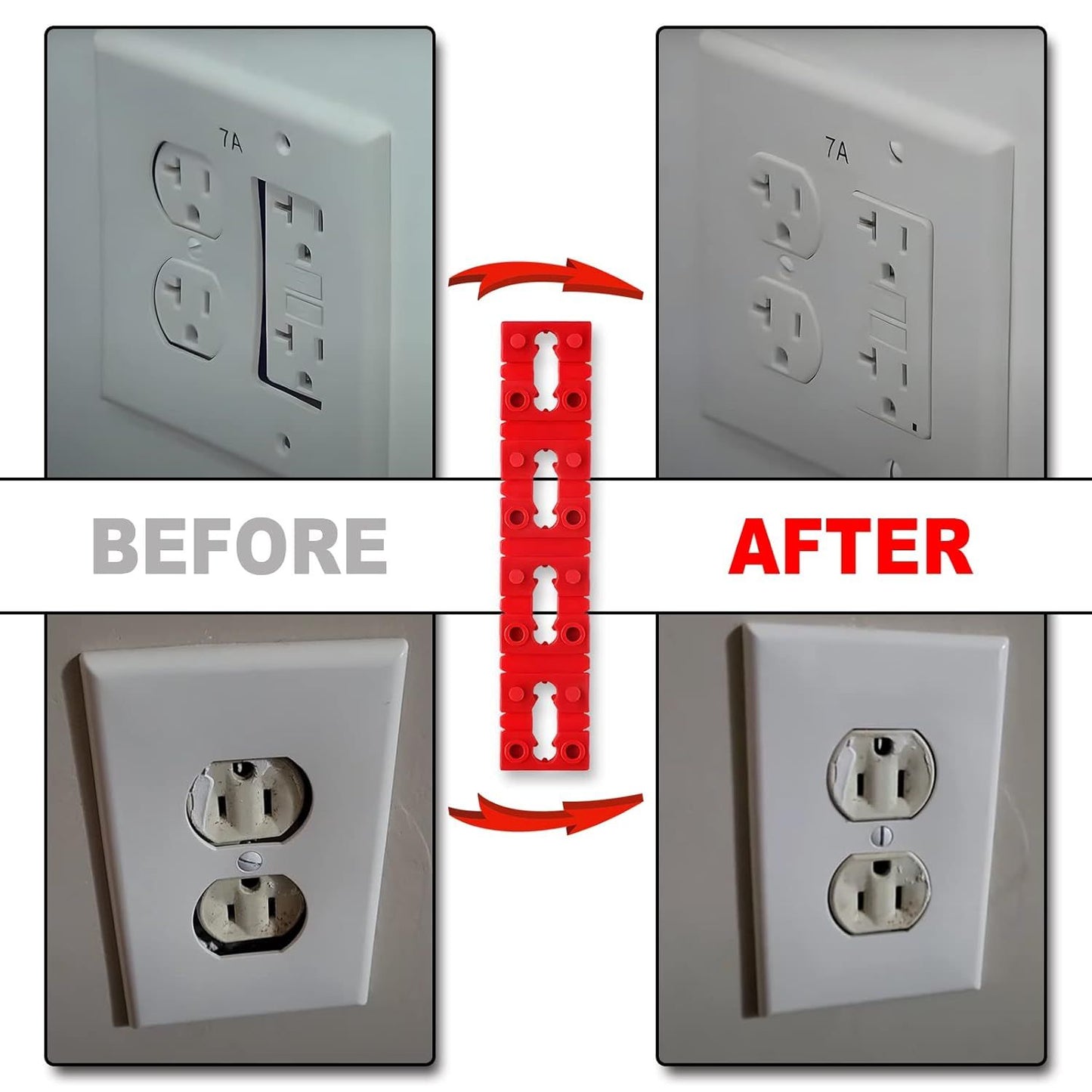 Outlet Spacers or Electrical Box, 48 PCS Switch and Receptacle Spacers or Loose Outlet Plug ix, Electrical V1259-DP01-D-226
