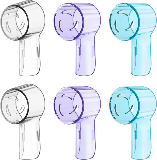 6 Pack Toothbrush Heads Dustproo Cover Compatible with Oral B, its or Oral-B iO Series, Pro 1000, 1500, 5000, V1259-DP01-D-229