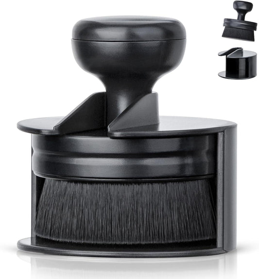Car Tire Shine Applicator,Vegan Tire Shine Brush with Stand or Auto Detailing Cleaning Service (Black) V1259-DP01-D-231