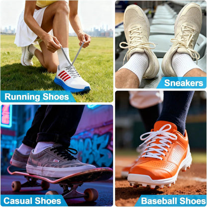 Thin lat Shoe Laces: Athletic Hollow Solid Color Shoelaces or Sneakers 1 Pair V1259-DP01-D-233