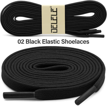 lat Elastic Shoe Laces: Stretch Shoelaces or Sneakers 2 Pair V1259-DP01-D-234