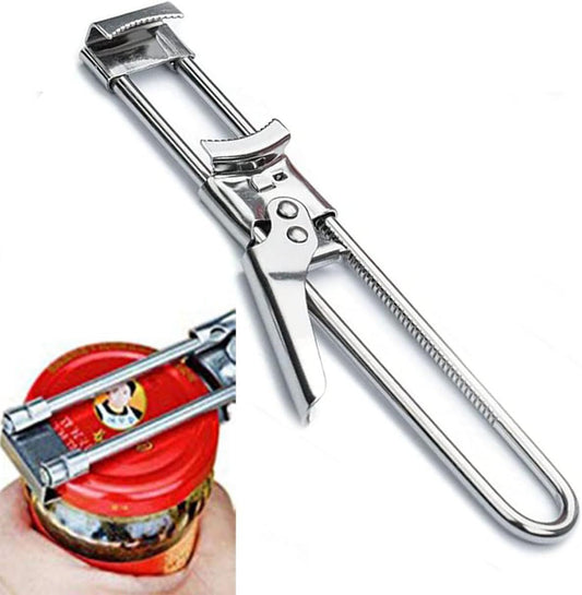 Master Jar & Bottle Opener, Adjustable Multiunctional Stainless Steel Can Opener Jar Lid Gripper, V1259-DP01-D-236