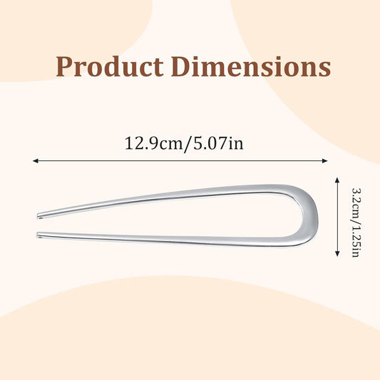 3Pcs rench Hair Pins or Women - Metal Hair orks or Elegant Bun, Twist & Chignon Hairstyle Accessories V1259-DP01-D-243