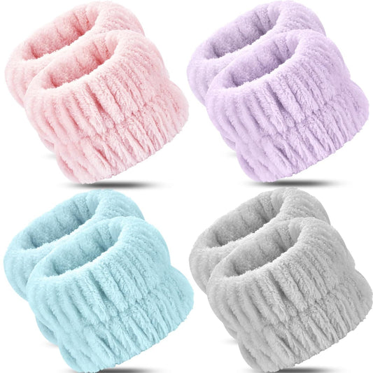 Wrist Bands or Washing ace, 8pcs Spa ace Washing Wristbands, Microiber Arm Wrist Towels, Absorbent Wash V1259-DP01-D-246