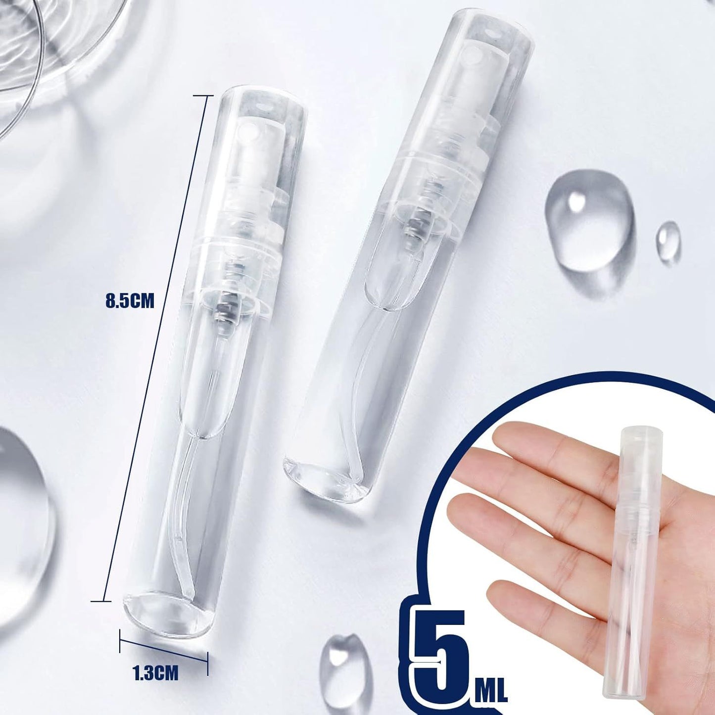 Mini Spray Bottle, 10 Pack 5ml Mini Plastic Spray Bottle Empty, ine Mist Reillable Mini Perume Bottle, Perume V1259-DP01-D-248