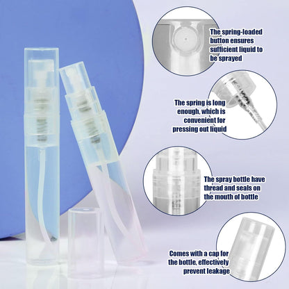 Mini Spray Bottle, 10 Pack 5ml Mini Plastic Spray Bottle Empty, ine Mist Reillable Mini Perume Bottle, Perume V1259-DP01-D-248