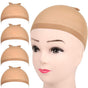 4 pieces Light Brown Stocking Wig Caps Stretchy Nylon Wig Caps or Women V1259-DP01-D-251