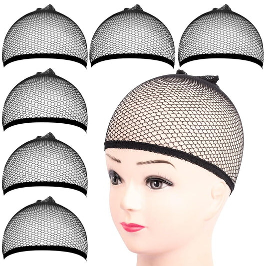 6PCS Wig Cap, 6PCS Black Mesh Wig Cap Net, Closed End Hair Mesh Net, Liner Weaving Caps or Women, Men, Kids, V1259-DP01-D-253