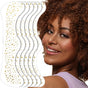 6PCS Glitter reckles ace, Glitter Makeup Speckles. Makeup Patches, ace Speckles or Women, (Gold) V1259-DP01-D-265
