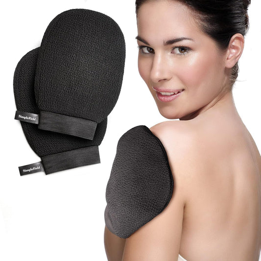 Korean Exoliating Mitt or Remove Dead Skin. 2 Pack 100% Viscose Kessa Deep Exoliating Gloves or Body Scrub, V1259-DP01-D-270