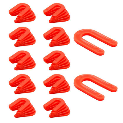 Biaungdo 50 Pcs Horseshoe Shim Tile Spacers, 1/8 Inch U Shape Tile Spacers Plastic Shims Structural Shims for V1259-DP01-D-28