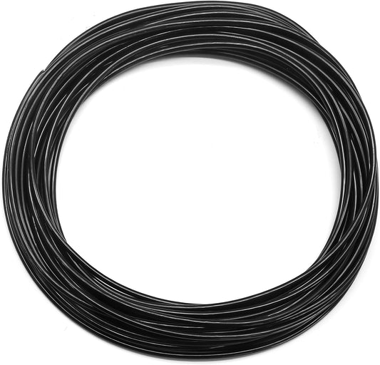 Biaungdo 1/8" OD Pneumatic Tubing Pipe, Black PU Air Brake Hose Line for Air Compressor Fitting, Water Fluid V1259-DP01-D-34