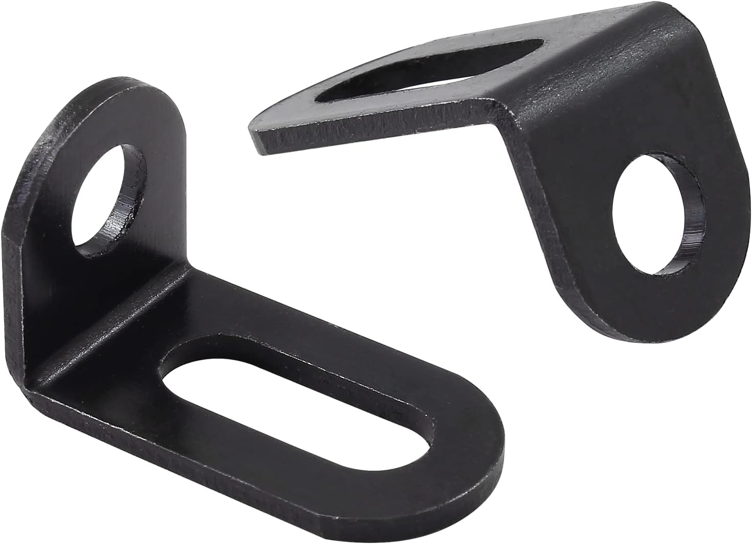 Biaungdo 18x18x33mm/0.7"x0.7"x1.3" Adjustable Right Angle Brackets L-Shape Corner Brace Support Black- (30 V1259-DP01-D-40