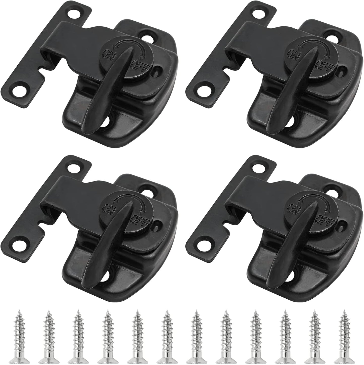 Biaungdo 4 Pieces Metal Dining Table Locks Dining Training Table Buckles Latches Table Connectors Leaf Latch V1259-DP01-D-43