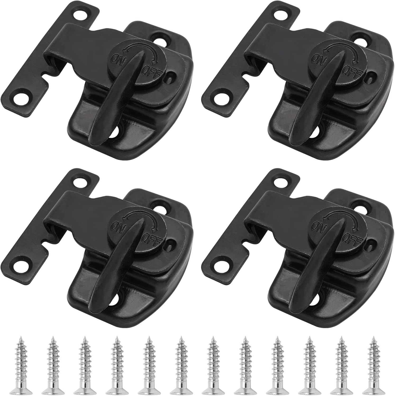 Biaungdo 4 Pieces Metal Dining Table Locks Dining Training Table Buckles Latches Table Connectors Leaf Latch V1259-DP01-D-43